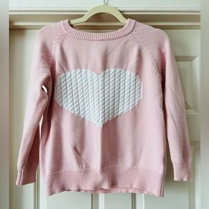 Blush pink heart sweater